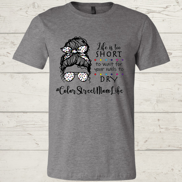 Color Street Messy Bun Shirt Small - Picture 1 of 2
